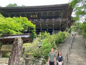 書寫山圓教寺を訪れたフェニックス市からの派遣生